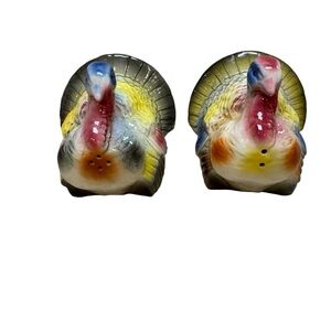 Vintage 1951 Kreiss & Company Turkey Salt & Pepper Shakers Thanksgiving Japan